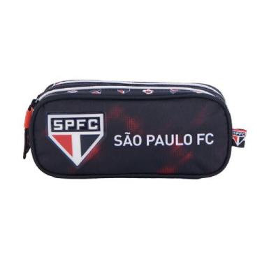 Imagem de Estojo Escolar Duplo Time Futebol Corinthians Palmeiras Flamengo Real 