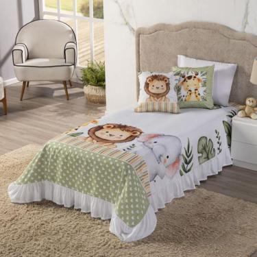 Imagem de Colcha Infantil Solteiro com 6 Peças  CobreLeito 1,70x2,30  Decoração 