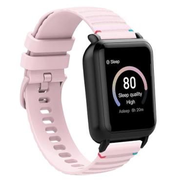 Imagem de Compatível com pulseiras 3Plus Vibe Pro, nova pulseira de substituição de linha de tecido de silicone ajustável compatível com 3Plus Mega/Callie/Vibe Plus/Vibe +/Vibe+ (geração 2) / Vibe Lite / Vibe