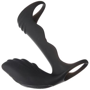 Imagem de Aixiasia Anel Peniano Meia Capa Com Controle E 12 Modos De Vibração - Preto