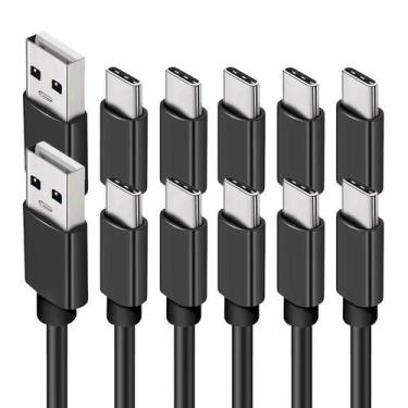 Imagem de Cabo USB C De Carregamento Rápido 10pcs 0.25M 1M 2M 3M 2A Cabo De Dado