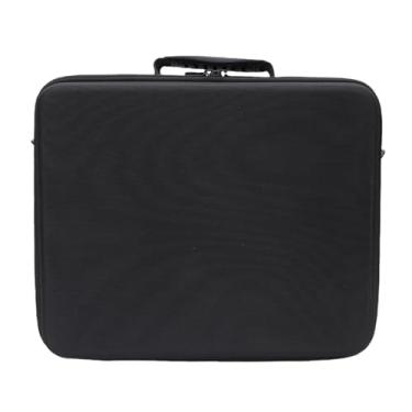 Imagem de Yunir Cague de Transferência de Concha Dura Compatível Com Bolsa Proteção Viagem Esbelta e à Prova Choque, EVA Game Console Hard Shell Case, para Console Fino, Controladores, Fone Ouvido, Base Vertical e Jogos (Preto)