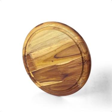 Imagem de Tabua de Corte Pizza Grande Frios Churrasco Redonda 28cm