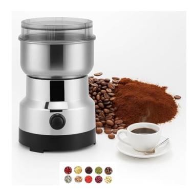 Imagem de Moedor de Café Elétrico Premium – 110v Inox, Potente, Compacto e Triture Café, Grãos e Temperos com Potência e Estilo