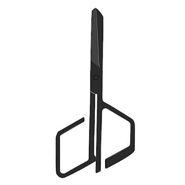 Imagem de Tesoura profissional para cabelo de nariz, cabelo facial, tesoura de segurança para homens e mulheres, aço inoxidável