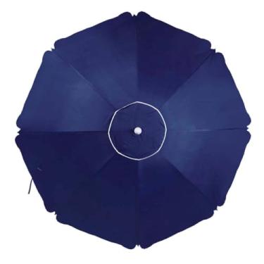 Imagem de Guarda Sol Grande Articulado Verão 2,60m Com Haste Em Alumínio (Azul)