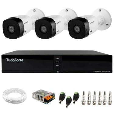 Imagem de Kit 3 Câmeras Intelbras VHL 1220 B G8 HDCVI Bullet Full HD Visão Noturna 20m IP66 + Dvr Tudo Forte TFHDX 3304 4 Canais