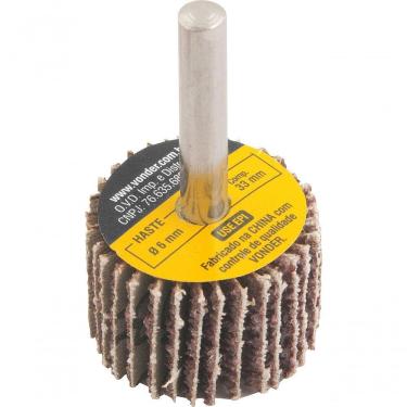 Imagem de Roda Lixa Minikontour 40x20mm G100 Haste 6mm - Vonder