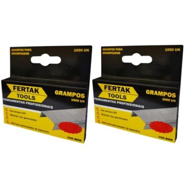 Imagem de Grampos 12mm Tipo Reto Para Grampeador de Pressão Com 2000 Un | Fertak