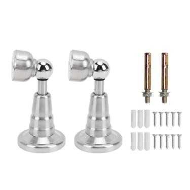 Imagem de Suporte de porta RV de aço inoxidável com mola absorvente de choque para trailers de motorhome (prata)