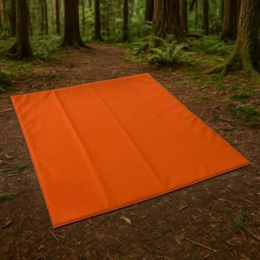 Imagem de Manta Impermeável Dobrável | Ideal para Trekking, Camping, Trilha, Moto Camping e Aventura Outdoor 135x135cm(Terracota)