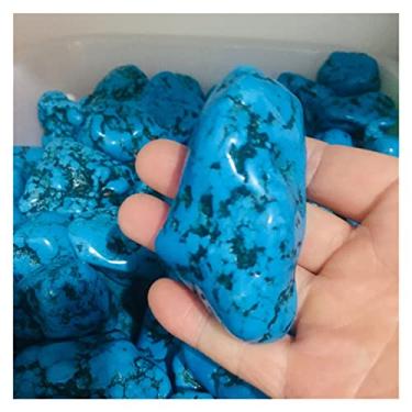Imagem de URMIBDAI Cheio de textura cristal natural turquesa pedra crua espécimes de cristal 1 peça (tamanho: 30-50g)