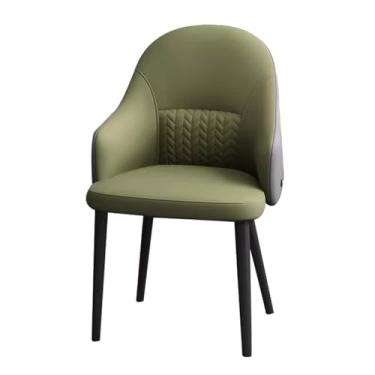 Imagem de Cadeira de jantar Chai cozinha gato garra couro cozinha jantar moderno quarto casamento quarto varanda sofá cadeira penteadeira maquiagem cadeiras sala de estar - cinza escuro