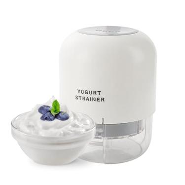 Imagem de Coador de iogurte pequeno tipo prensa - cesta de filtro de café - peneira removível para molho chá café cozinha suco de mel leite bebidas paneer