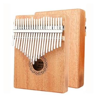 Imagem de Piano de polegar kalimba instrumento de piano de dedo de 21 notas kalimba profissional