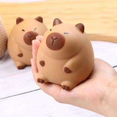 Imagem de Squishy Capivara Apertar Alívio Antistress Brinquedo Fofo