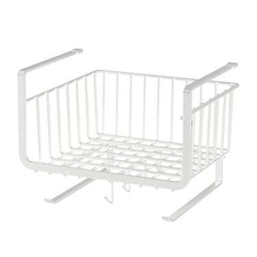 Imagem de Yosoo Armário de Cozinha Com Ganchos, Aço Carbono Resistente, Cesta de Armazenamento Sob a Prateleira, Perfeito para Organizar Cozinha, Despensa, Escritório (2)