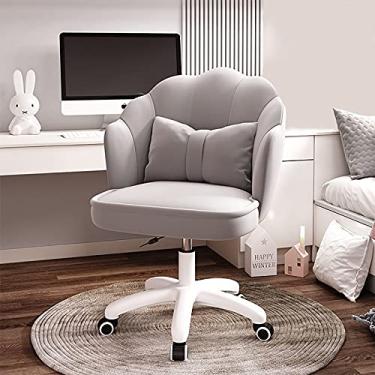 Imagem de Cadeira de escritório para jogos, cadeira de computador, cadeira de computador ajustável em altura, poltrona para quarto, sala de estar, maquiagem, cadeira de mesa de pétala de veludo, cadeira