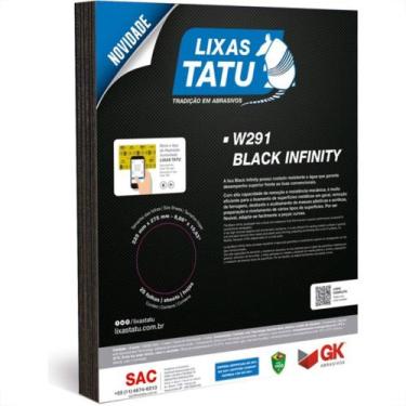 Imagem de Lixa Black Infinity Tatu 150 Agua/Ferro/Massa W29101500025 - Kit C/25