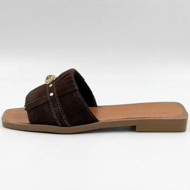 Imagem de Tamanco Bottero Rasteira Slide em Camurça Feminino-Feminino