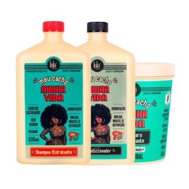 Imagem de Kit Lola Cosmetics Hidratação Meu Cacho Minha Vida - Shampoo e Condicionador e Máscara de Hidratação-Unissex