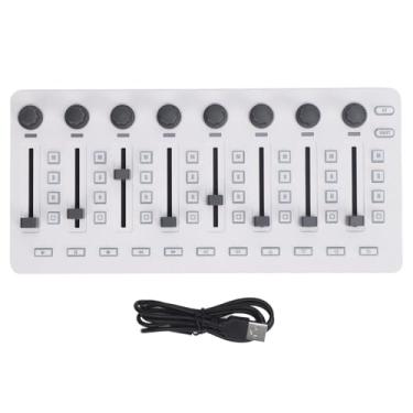 Imagem de Alomejor Misturador de Controlador MIDI Com Bateria 16H Chaves de Controle Fácil Fonte de Alimentação USB C Portátil para Produção de Música