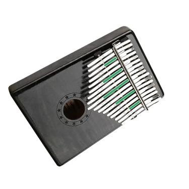 Imagem de Piano profissional portátil de dedo folheado de 17 teclas Kalimba Maple Thumb Piano com martelo de afinação (Cor: 01)
