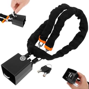 Imagem de Trava de volante para carro, dispositivo antifurto universal com 2 chaves para a maioria dos veículos, SUV, carrinho de golfe