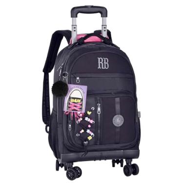 Imagem de Mochila Escolar Menina Rebecca Bonbon RB Escolar Carrinho (Preto)