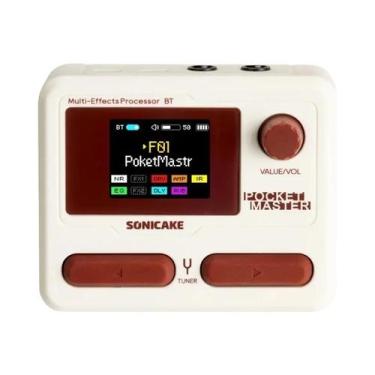 Imagem de Guitarra Elétrica Portátil Sonicake Pocket Master Com Máquina De Bater