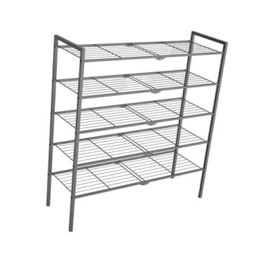 Imagem de YWJLQH Organizador de Prateleira de Sapatos Expansível para Armário, Plantador, Solução de Armazenamento de Entrada, 5 camadas