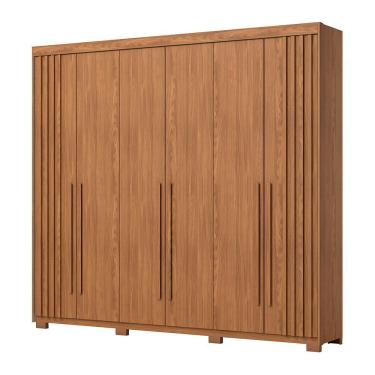 Imagem de Guarda-roupa 6 Portas 4 Gavetas Norton Henn Nature