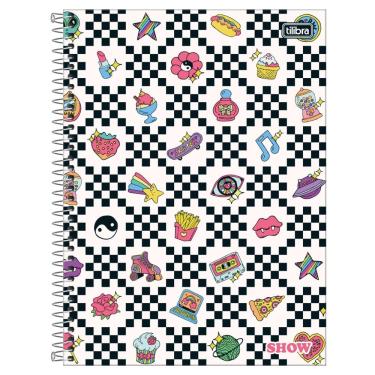 Imagem de Caderno Espiral Capa Dura Universitário A4 1 Matéria 80 Folhas Feminino Show Tilibra Estampa 1