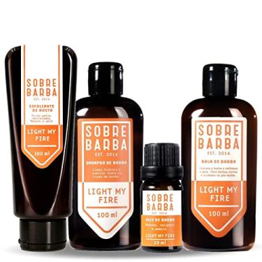 Imagem de Kit Shampoo + Balm + Esfoliante + Óleo SOBREBARBA Light My Fire