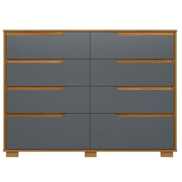 Imagem de Cômoda Gaveteiro Georgia Freijó Cinza - Moval