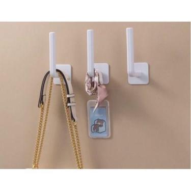 Imagem de 1 Gancho Adesivo De Parede Multifuncional Formato L - oem