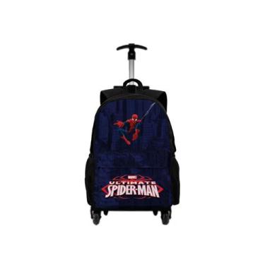 Imagem de Kit Mochila Com Carrinho + Lancheira Térmica + Estojo Personalizado Pe