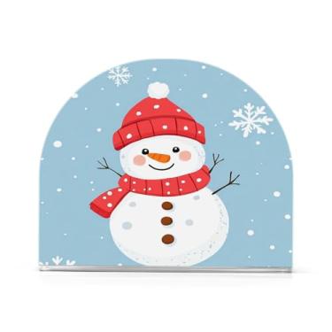 Imagem de Qilmy Bonito porta-guardanapos de boneco de neve de Natal para mesas - Porta-guardanapos para cozinha, porta-guardanapos de mesa, porta-guardanapos de coquetel, porta-guardanapos de papel191