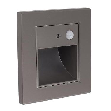 Imagem de AUNMAS Luz de Degrau LED 1.5W 3000K Com Sensor de Movimento, Luz de Embutida Externa Interna Com Parafusos para Quintal, Varanda, Porta Frontal, Degrau, Pátio, Deck