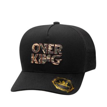Imagem de Boné Overking Aba Curva Trucker 3D Preto Camuflado-Masculino