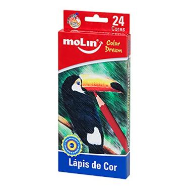Imagem de Lápis de Cor Color Dream, Blister com 24 Cores, Molin 13005M, Multicor