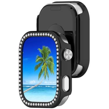 Imagem de MOTONG Capa protetora compatível com Redmi Watch 6 - Capa protetora brilhante de PC compatível com Redmi Watch 6 (preto)