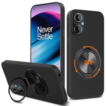 Imagem de Nijiadi Capa para Oneplus Nord N20 5G, 1+ Nord N20 5G, suporte de anel giratório de 360° Suporte/suporte de silicone TPU Silm Fit Capa protetora à prova de choque para OnePlus 1+ Nord N20 5G 2022