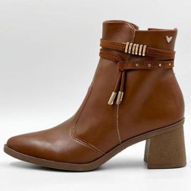 Imagem de Bota Mississipi Cano Curto Salto Bloco Médio Feminina-Feminino