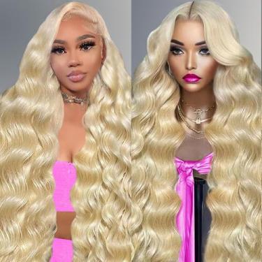 Imagem de Peruca WAQI 28" 613 Blonde 13x6 de renda frontal Body Wave
