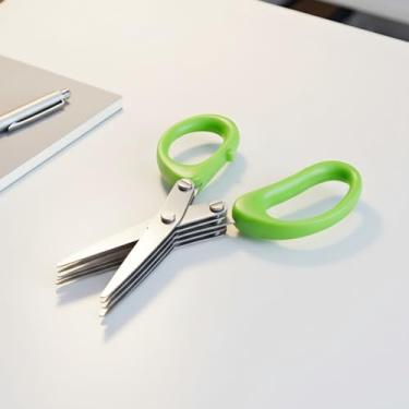 Imagem de Conjunto de ferramentas de corte de cozinha multicamadas – tesouras versáteis para cortar, fatiar e triturar