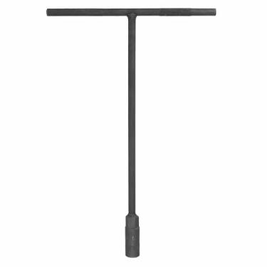 Imagem de HARFINGTON Soquete de chave em T, soquete de chave inglesa de 6 pontos métrico de aço de alto carbono de 12 mm com alcance longo para reparo de motocicletas, bicicletas, carros, cinza, preto