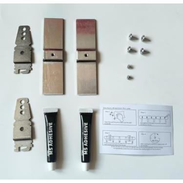 Imagem de Pacote com 2 8269145 suporte de montagem para lava-louças + kit de suporte de balcão de granito – Serve para Whirlpool Kenmore KitchenAid substitui WP8269145, AP6012289, PS11745496-cola resistente sem
