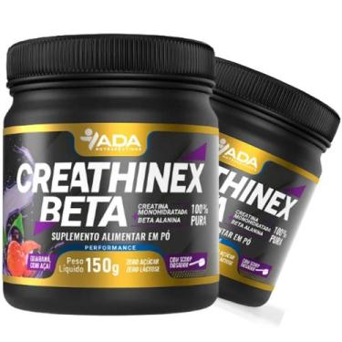Imagem de 2x Suplemento Creathinex Beta 300g Creatina Sabor Guaraná Açaí Alanina