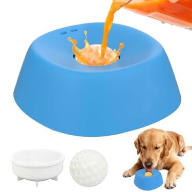 Imagem de Tigelas para cães Slow Feeder para petiscos líquidos, tigela antiderrapante para lambidela de caldo de osso, 3/4 xícaras, iogurte, brinquedo para lambida para raças grandes, médias pequenas